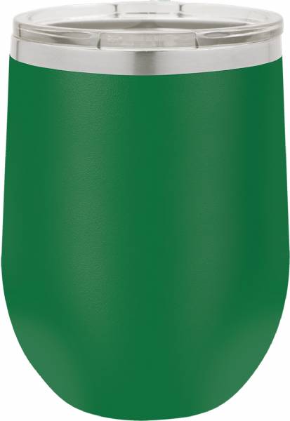 Laser Engravable Green 12oz Polar Camel Vacuum Insulated Wine Tumbler