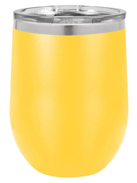 Yellow 12oz Polar Camel Vacuum Insulated Wine Tumbler
