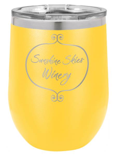 Yellow 12oz Polar Camel Vacuum Insulated Wine Tumbler #2