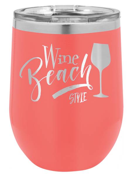 Coral 12oz Polar Camel Vacuum Insulated Wine Tumbler #2