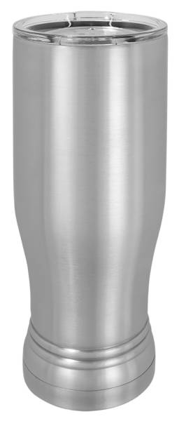 Stainless Steel Sublimatable 14 oz. Polar Camel Pilsner Tumbler with Clear Lid