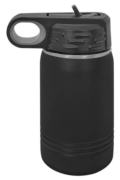 Black 12oz Polar Camel Vacuum Insulated Water Bottle