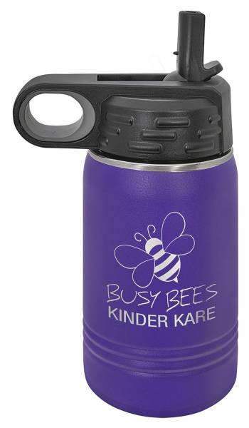 Laser Engravable Purple 12oz Polar Camel Vacuum Insulated Water Bottle #2