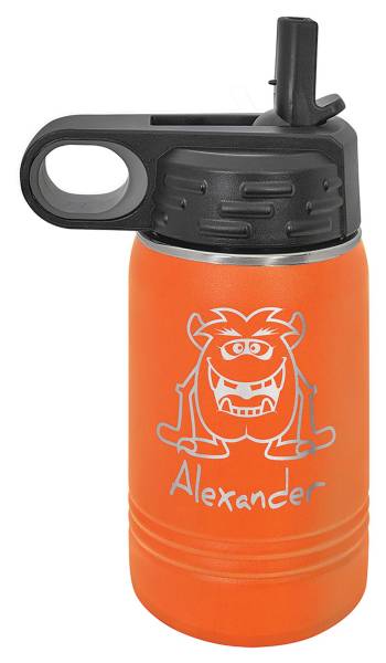 Orange 12oz Polar Camel Vacuum Insulated Water Bottle #2