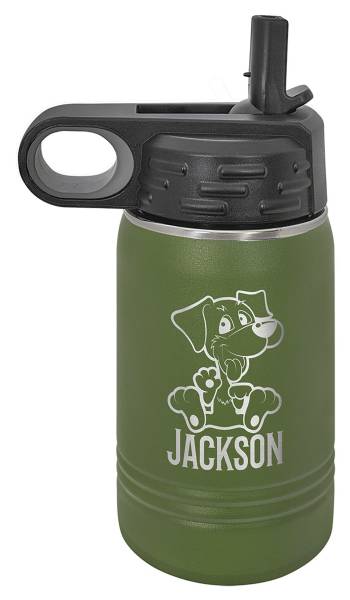 Olive Green 12oz Polar Camel Vacuum Insulated Water Bottle #2