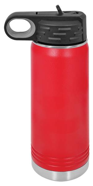 Red 20oz Polar Camel Vacuum Insulated Water Bottle