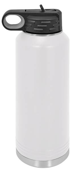 White 40oz Polar Camel Vacuum Insulated Water Bottle