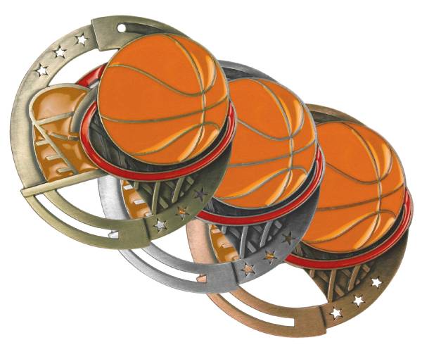 2 3/4" M3XL Series Basketball Medal