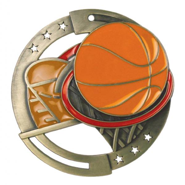 2 3/4" M3XL Series Basketball Medal #2