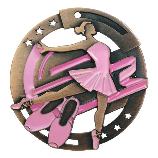 2 3/4" M3XL Series Ballet Medal #4