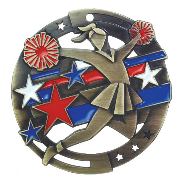 2 3/4" M3XL Series Cheer Medal #2