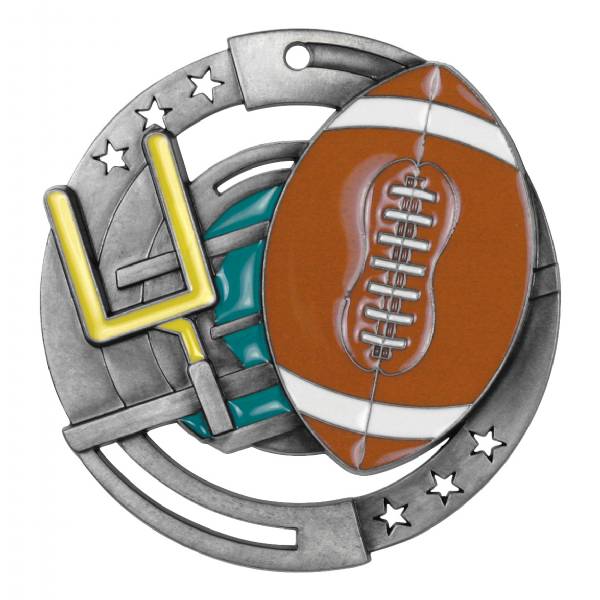2 3/4" M3XL Series Football Medal #3