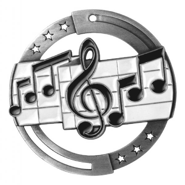 2 3/4" M3XL Series Music Medal #3
