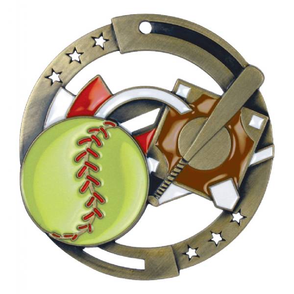 2 3/4" M3XL Series Softball Medal #2