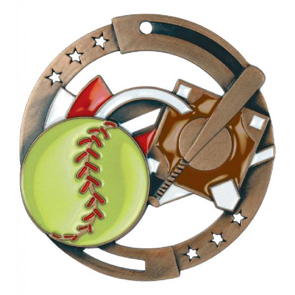 2 3/4" M3XL Series Softball Medal #4