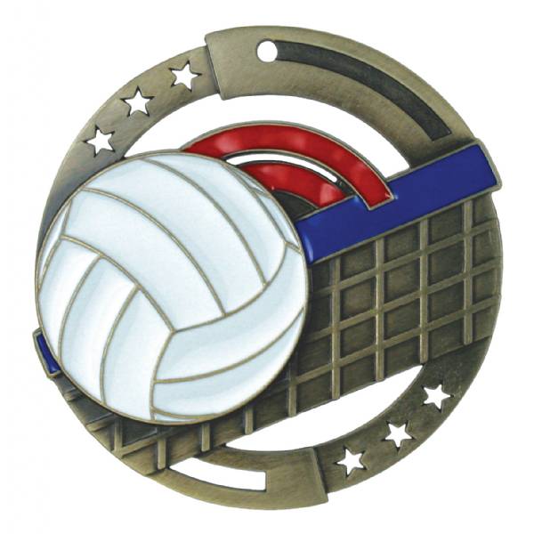2 3/4" M3XL Series Volleyball Medal #2