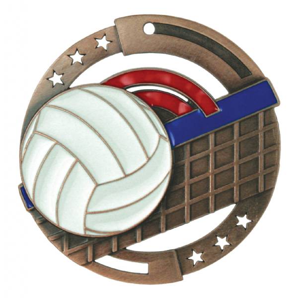 2 3/4" M3XL Series Volleyball Medal #4