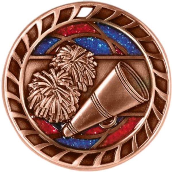 2 1/2" Cheer Glitter Series Award Medal #4