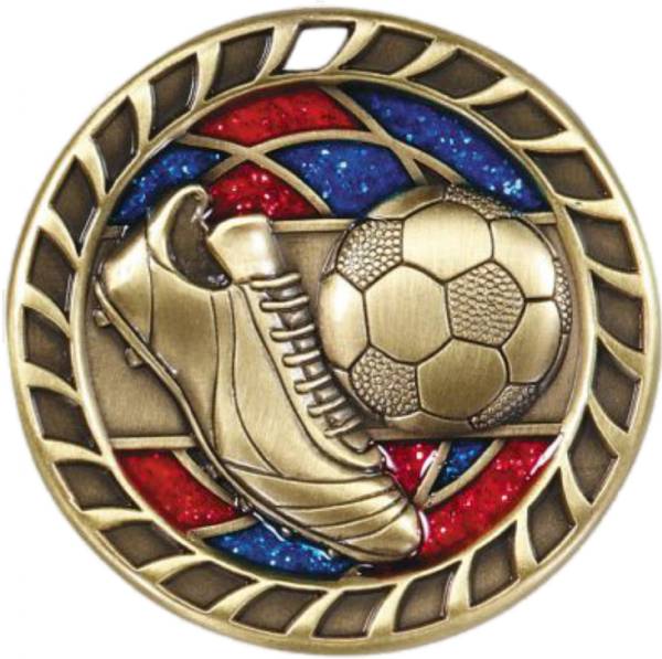2 1/2" Soccer Glitter Series Award Medal #2