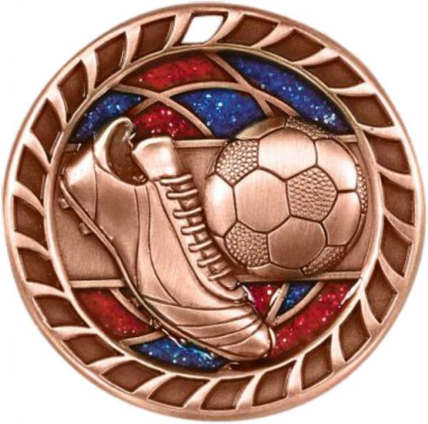 2 1/2" Soccer Glitter Series Award Medal #4