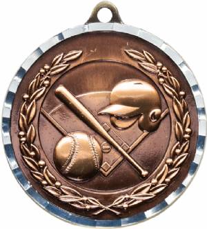 Diamond Cut Baseball Award Medal #4