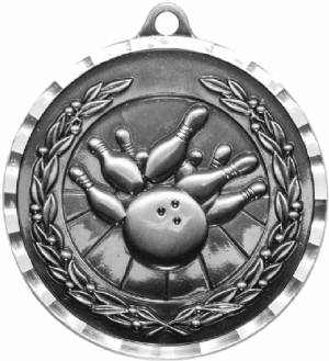 Diamond Cut Bowling Award Medal #3