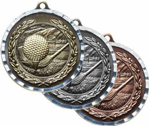 Diamond Cut Golf Award Medal