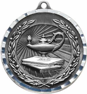 Diamond Cut Lamp of Knowledge Award Medal #3