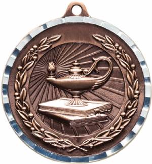 Diamond Cut Lamp of Knowledge Award Medal #4
