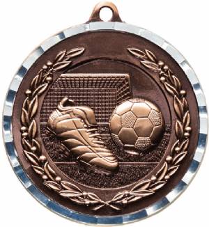 Diamond Cut Soccer Award Medal #4