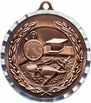 Diamond Cut Swimming Award Medal #4