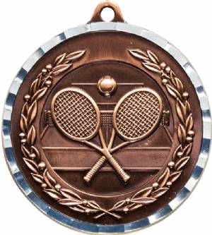 Diamond Cut Tennis Award Medal #4