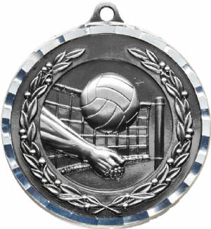 Diamond Cut Volleyball Award Medal #3