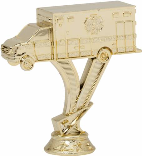 4 1/2" Ambulance Gold Trophy Figure