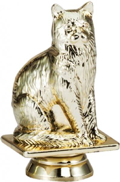 3" Cat Trophy Figure Gold