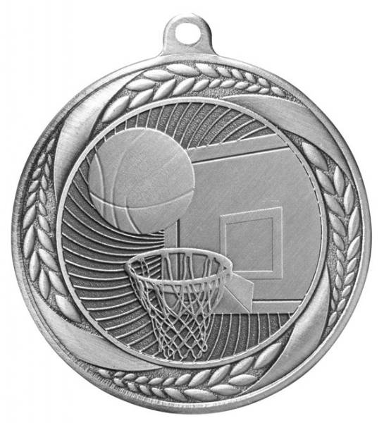 2 1/4" Basketball Laurel Wreath Award Medal #3