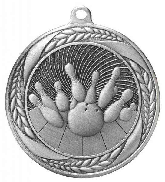 2 1/4" Bowling Laurel Wreath Award Medal #3