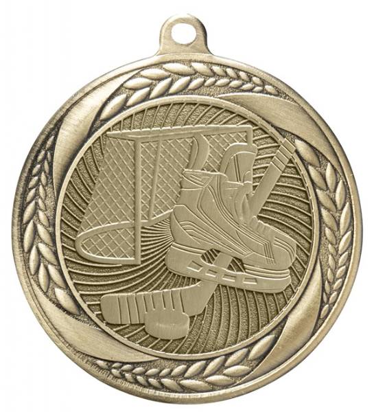 2 1/4" Hockey Laurel Wreath Award Medal #2
