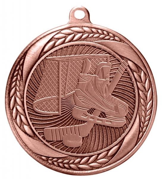 2 1/4" Hockey Laurel Wreath Award Medal #4