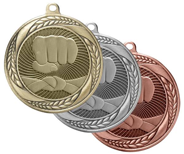 2 1/4" Karate Laurel Wreath Award Medal