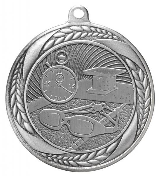 2 1/4" Swimming Laurel Wreath Award Medal #3