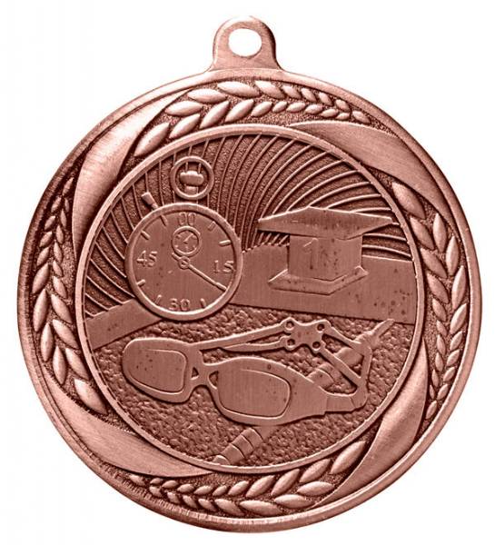 2 1/4" Swimming Laurel Wreath Award Medal #4