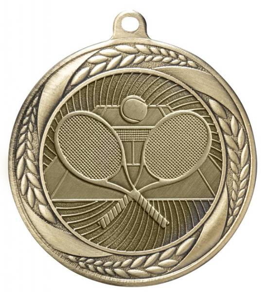 2 1/4" Tennis Laurel Wreath Award Medal #2