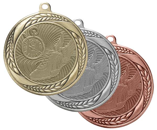 2 1/4" Track Laurel Wreath Award Medal