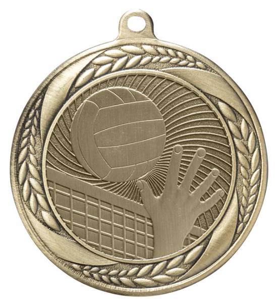2 1/4" Volleyball Laurel Wreath Award Medal #2