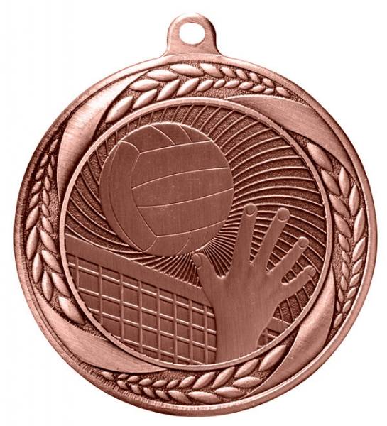 2 1/4" Volleyball Laurel Wreath Award Medal #4