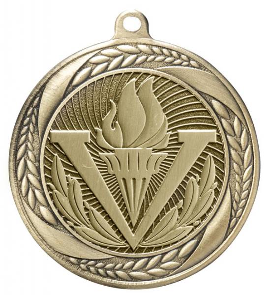 2 1/4" Victory Laurel Wreath Award Medal #2
