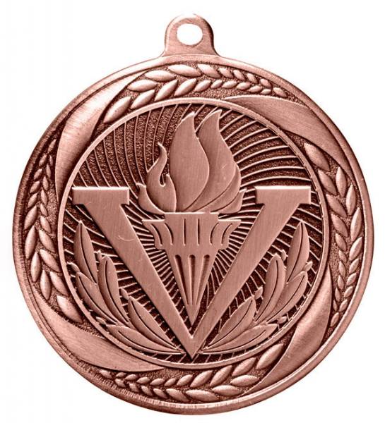2 1/4" Victory Laurel Wreath Award Medal #4