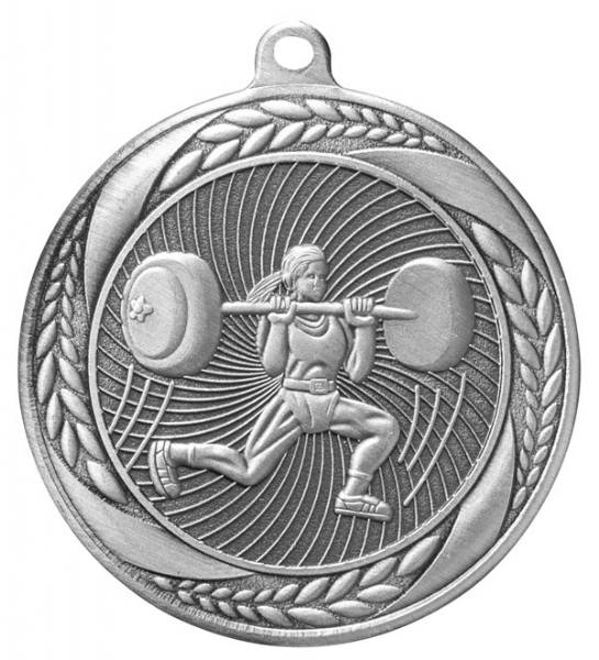 2 1/4" Female Weightlifting Laurel Wreath Award Medal #3