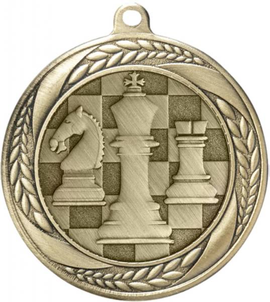 2 1/4" Chess Laurel Wreath Award Medal #2